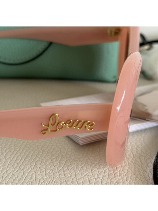 NEW LOEWE Acetate Curvy Round Sunglasses LW40112I Pink main image 11